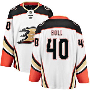 Adult Authentic Anaheim Ducks Jared Boll White Away Official Fanatics Branded Jersey