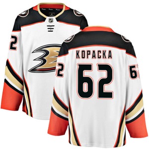 Adult Authentic Anaheim Ducks Jack Kopacka White Away Official Fanatics Branded Jersey