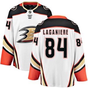 Adult Authentic Anaheim Ducks Antoine Laganiere White Away Official Fanatics Branded Jersey