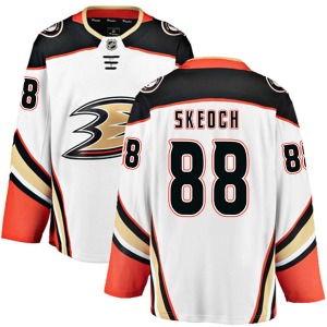 Adult Authentic Anaheim Ducks Darian Skeoch White Away Official Fanatics Branded Jersey