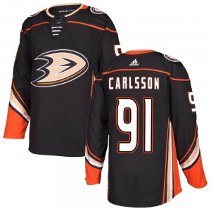 Youth Authentic Anaheim Ducks Leo Carlsson Black Home Official Adidas Jersey