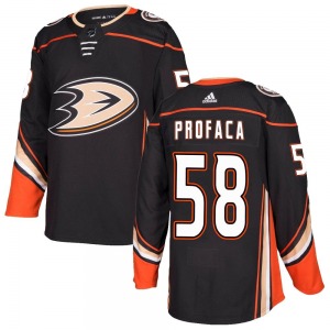 Youth Authentic Anaheim Ducks Luka Profaca Black Home Official Adidas Jersey
