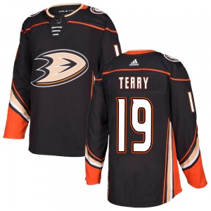 Youth Authentic Anaheim Ducks Troy Terry Black Home Official Adidas Jersey