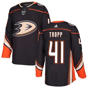 Youth Authentic Anaheim Ducks Corey Tropp Black Home Official Adidas Jersey