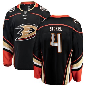 Adult Authentic Anaheim Ducks Stu Bickel Black Home Official Fanatics Branded Jersey