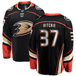 Adult Authentic Anaheim Ducks Nick Ritchie Black Home Official Fanatics Branded Jersey