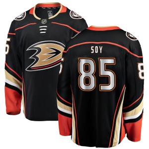 Adult Authentic Anaheim Ducks Tyler Soy Black Home Official Fanatics Branded Jersey