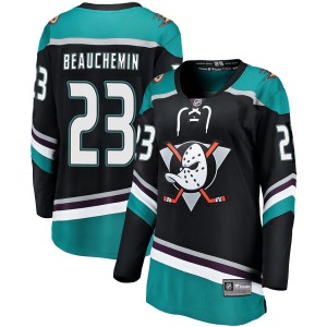 Women's Breakaway Anaheim Ducks Francois Beauchemin Black Alternate Official Fanatics Branded Jersey