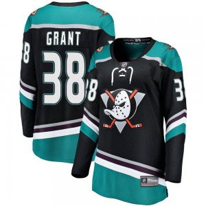 Women's Breakaway Anaheim Ducks Derek Grant Black Alternate Official Fanatics Branded Jersey