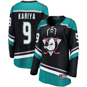 Women's Breakaway Anaheim Ducks Paul Kariya Black Alternate Official Fanatics Branded Jersey