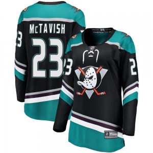 Women's Breakaway Anaheim Ducks Mason McTavish Black Alternate Official Fanatics Branded Jersey