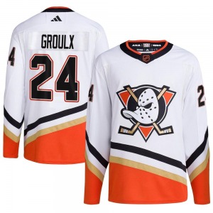 Youth Authentic Anaheim Ducks Bo Groulx White Reverse Retro 2.0 Official Adidas Jersey