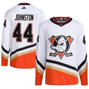 Youth Authentic Anaheim Ducks Ross Johnston White Reverse Retro 2.0 Official Adidas Jersey