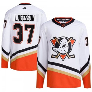 Youth Authentic Anaheim Ducks William Lagesson White Reverse Retro 2.0 Official Adidas Jersey