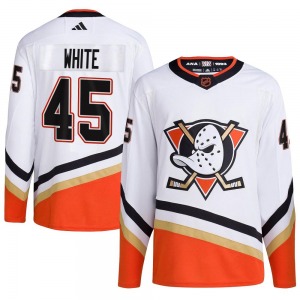 Youth Authentic Anaheim Ducks Colton White White Reverse Retro 2.0 Official Adidas Jersey