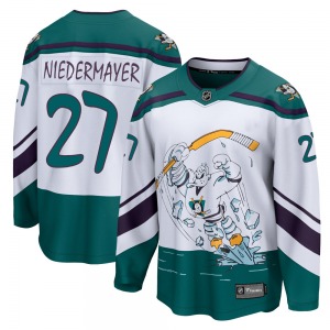 Youth Breakaway Anaheim Ducks Scott Niedermayer White 2020/21 Special Edition Official Fanatics Branded Jersey