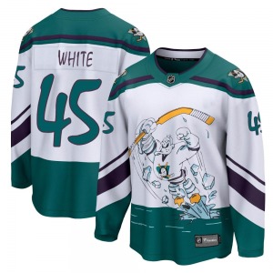 Youth Breakaway Anaheim Ducks Colton White White 2020/21 Special Edition Official Fanatics Branded Jersey