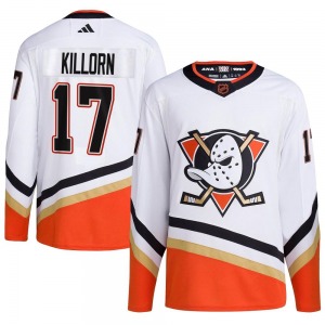 Adult Authentic Anaheim Ducks Alex Killorn White Reverse Retro 2.0 Official Adidas Jersey
