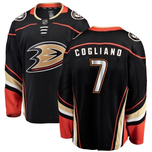 Youth Authentic Anaheim Ducks Andrew Cogliano Black Home Official Fanatics Branded Jersey