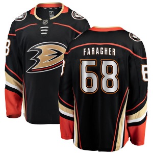 Youth Authentic Anaheim Ducks Ryan Faragher Black Home Official Fanatics Branded Jersey