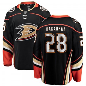Youth Breakaway Anaheim Ducks Jani Hakanpaa Black ized Home Official Fanatics Branded Jersey