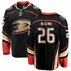 Youth Breakaway Anaheim Ducks Brock McGinn Black Home Official Fanatics Branded Jersey