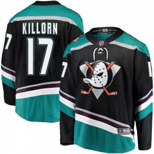 Youth Breakaway Anaheim Ducks Alex Killorn Black Alternate Official Fanatics Branded Jersey