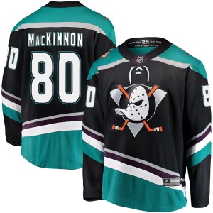 Youth Breakaway Anaheim Ducks Kyle MacKinnon Black Alternate Official Fanatics Branded Jersey