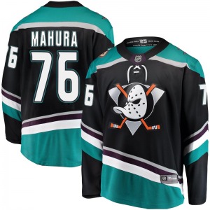 Youth Breakaway Anaheim Ducks Josh Mahura Black Alternate Official Fanatics Branded Jersey