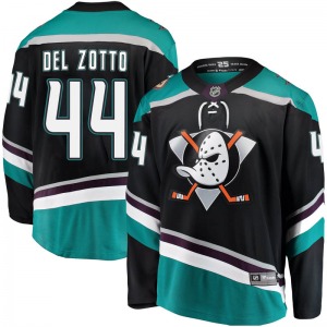 Youth Breakaway Anaheim Ducks Michael Del Zotto Black Alternate Official Fanatics Branded Jersey