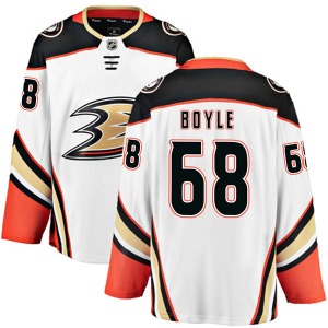 Youth Authentic Anaheim Ducks Kevin Boyle White Away Official Fanatics Branded Jersey