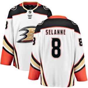 Youth Authentic Anaheim Ducks Teemu Selanne White Away Official Fanatics Branded Jersey