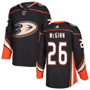 Adult Authentic Anaheim Ducks Brock McGinn Black Home Official Adidas Jersey
