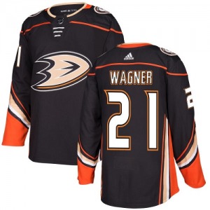 Youth Premier Anaheim Ducks Chris Wagner Black Home Official Adidas Jersey