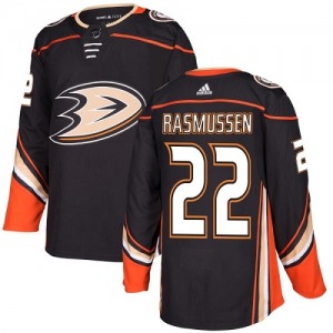 Adult Premier Anaheim Ducks Dennis Rasmussen Black Home Official Adidas Jersey