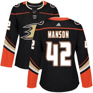 Women's Premier Anaheim Ducks Josh Manson Black Home Official Adidas Jersey