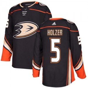 Youth Authentic Anaheim Ducks Korbinian Holzer Black Home Official Adidas Jersey