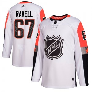 Adult Authentic Anaheim Ducks Rickard Rakell White 2018 All-Star Pacific Division Official Adidas Jersey