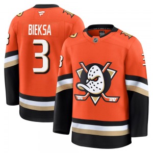 Adult Premium Anaheim Ducks Kevin Bieksa Orange Home Official Fanatics Jersey