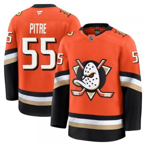 Adult Premium Anaheim Ducks Coulson Pitre Orange Home Official Fanatics Jersey