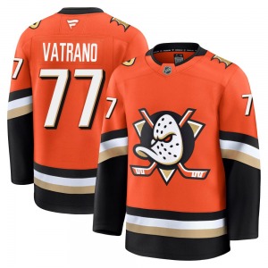 Adult Premium Anaheim Ducks Frank Vatrano Orange Home Official Fanatics Jersey