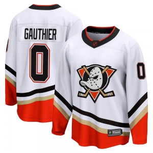 Adult Breakaway Anaheim Ducks Cutter Gauthier White Special Edition 2.0 Official Fanatics Branded Jersey