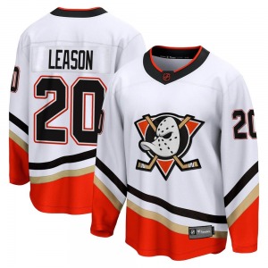 Adult Breakaway Anaheim Ducks Brett Leason White Special Edition 2.0 Official Fanatics Branded Jersey