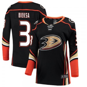 Women's Breakaway Anaheim Ducks Kevin Bieksa Black Home Official Fanatics Branded Jersey