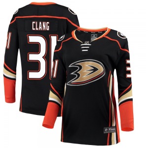Women's Breakaway Anaheim Ducks Calle Clang Black Home Official Fanatics Branded Jersey