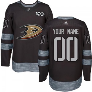 Youth Authentic Anaheim Ducks Custom Black Custom 1917-2017 100th Anniversary Official Jersey