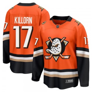 Youth Breakaway Anaheim Ducks Alex Killorn Orange Home Official Fanatics Jersey