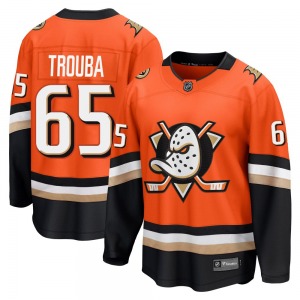 Youth Breakaway Anaheim Ducks Jacob Trouba Orange Home Official Fanatics Jersey