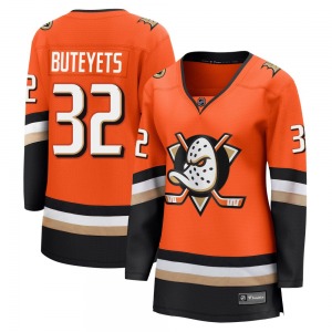 Women's Breakaway Anaheim Ducks Vyacheslav Buteyets Orange Home Official Fanatics Jersey