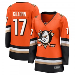 Women's Breakaway Anaheim Ducks Alex Killorn Orange Home Official Fanatics Jersey